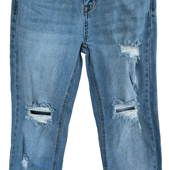 Celebrity Pink JRS SZ 1/25 Jeans Mid-Rise Stretch Frayed Distressed Light Wash - Picture 3 of 10